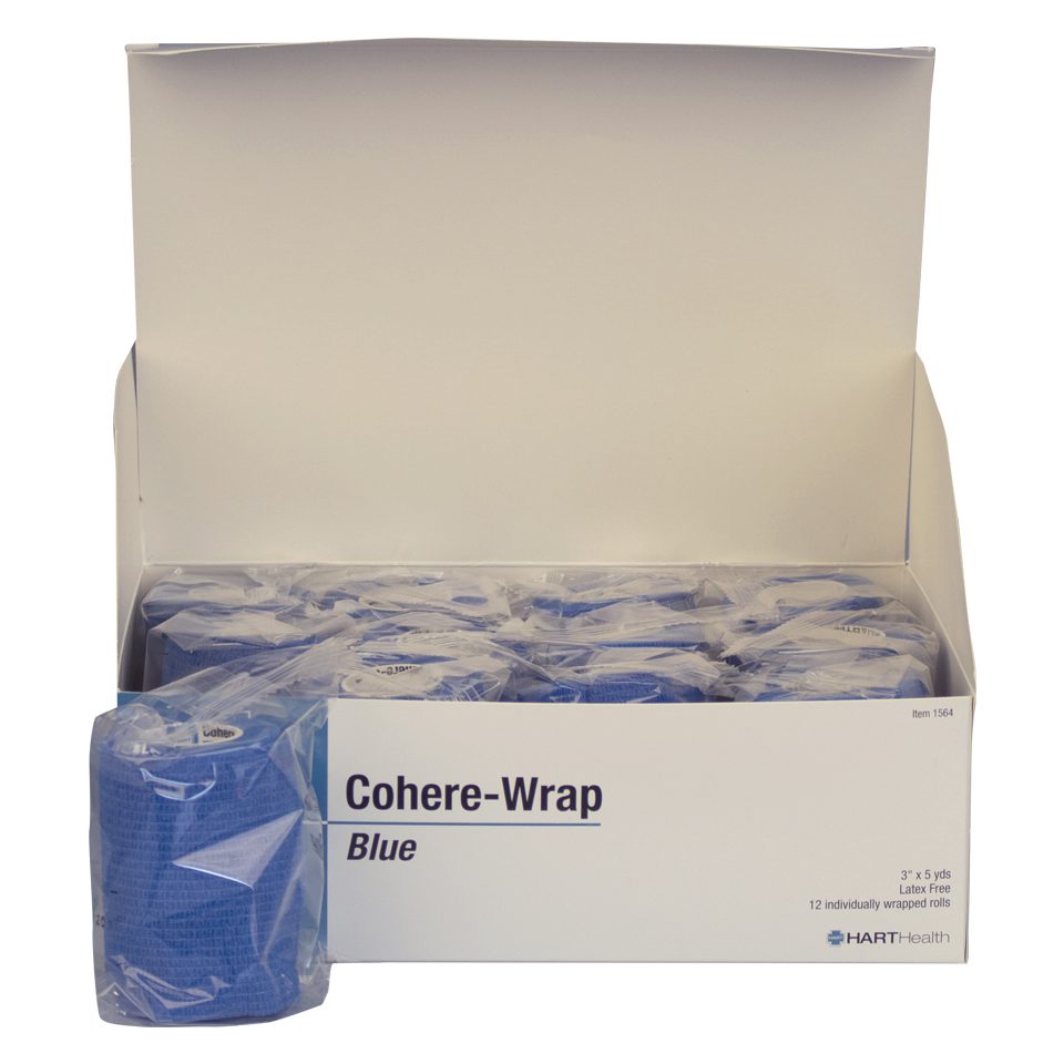 Blue Cohere-Wrap Self Adherent Wrap 3"