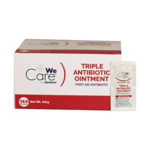 Dynarex Triple Antibiotic Ointment packets, 144 count box.