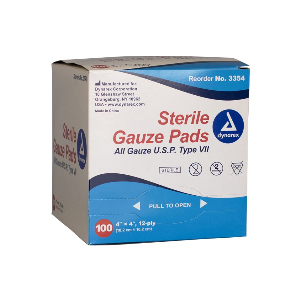 Dynarex Gauze Pads -100/box