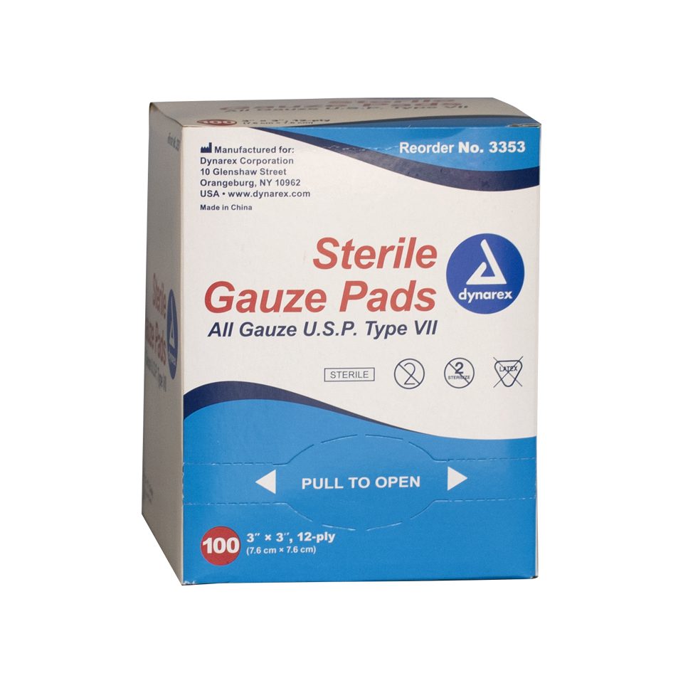 Dynarex Gauze Pads -100/box