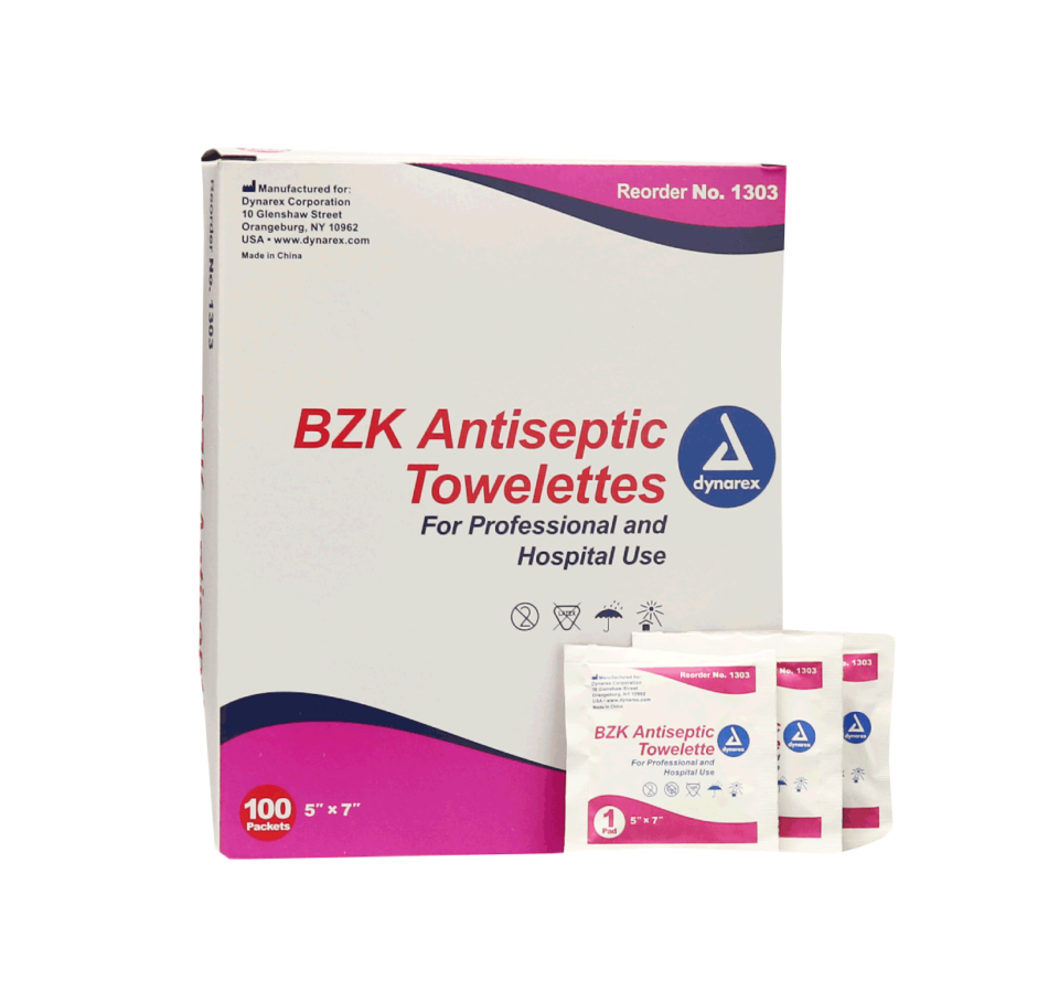 Bzk Antiseptic Towelettes 100ct • First Aid Supplies Online 3978