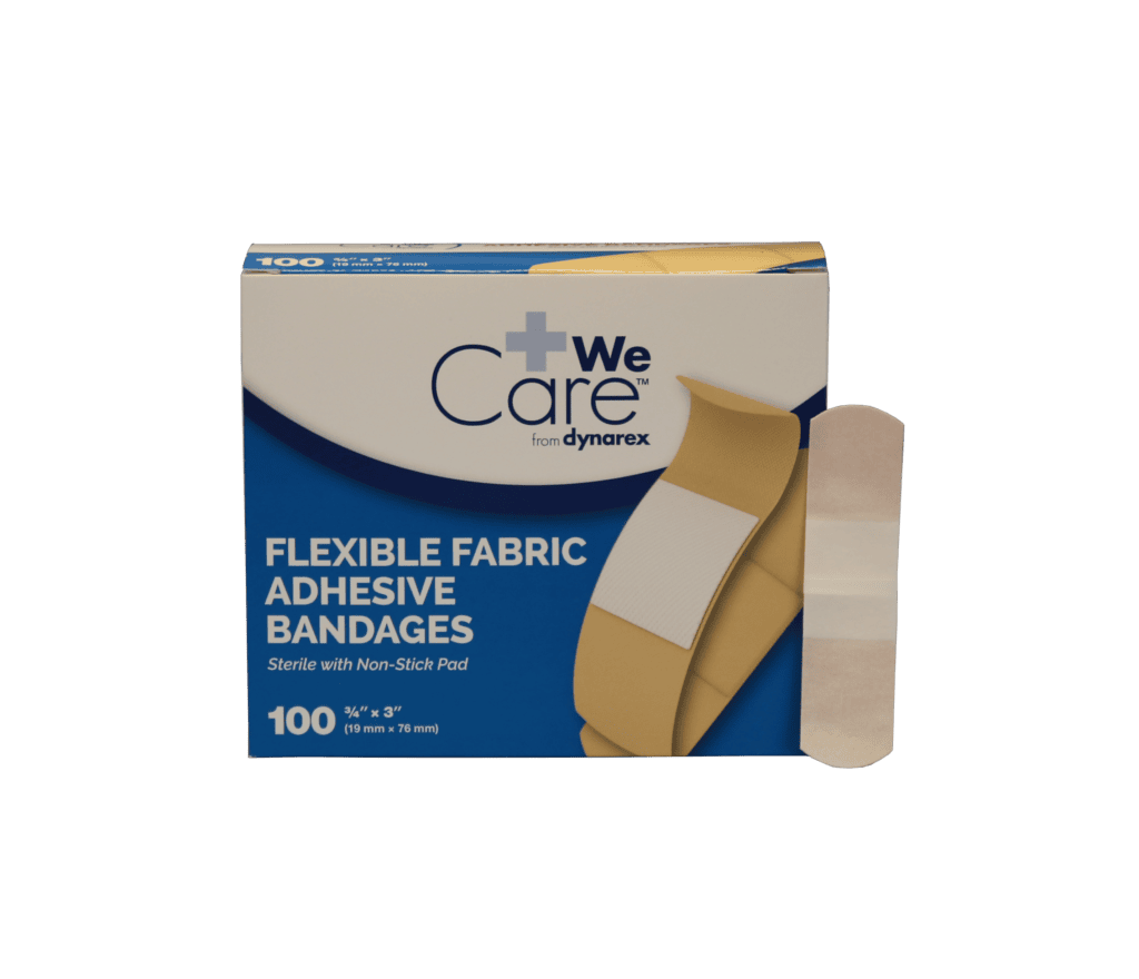 Dynarex Fabric Adhesive Bandages 3/4" X 3" - 100/box