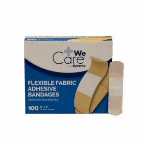 Dynarex Fabric Adhesive Bandages 3/4" X 3" - 100/box - Image 2