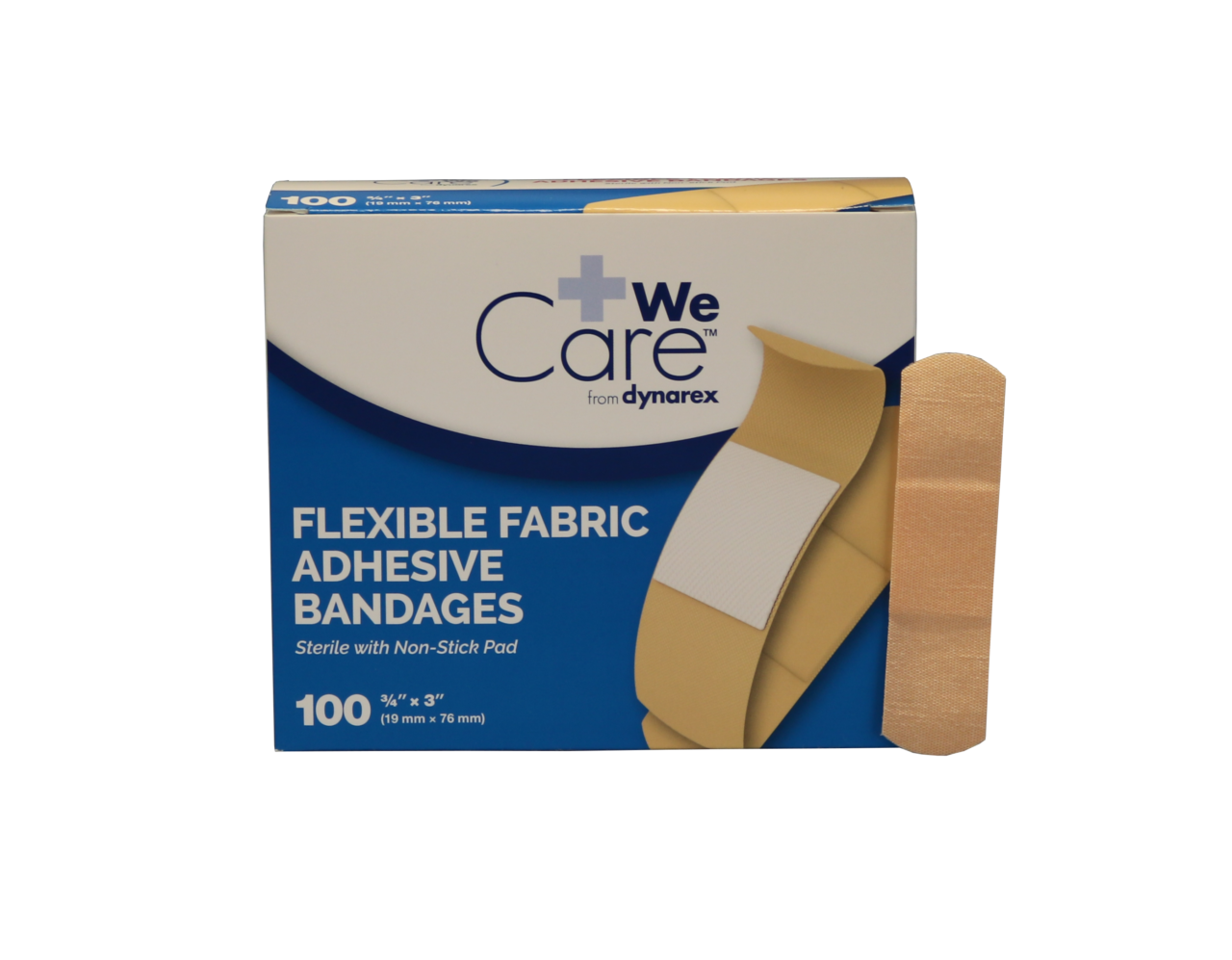 Dynarex Flexible Fabric Adhesive Bandages 3/4