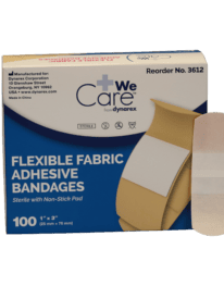 Dynarex Fabric Strip Bandages 1" X 3" - 100/box - Image 2