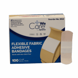 Dynarex Fabric Strip Bandages 1" X 3" - 100/box - Image 2