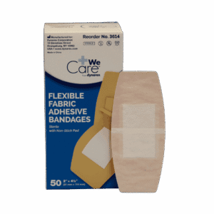 Dynarex Large Patch Fabric Bandages 2" x 4-1/2" - 50/box - Image 2