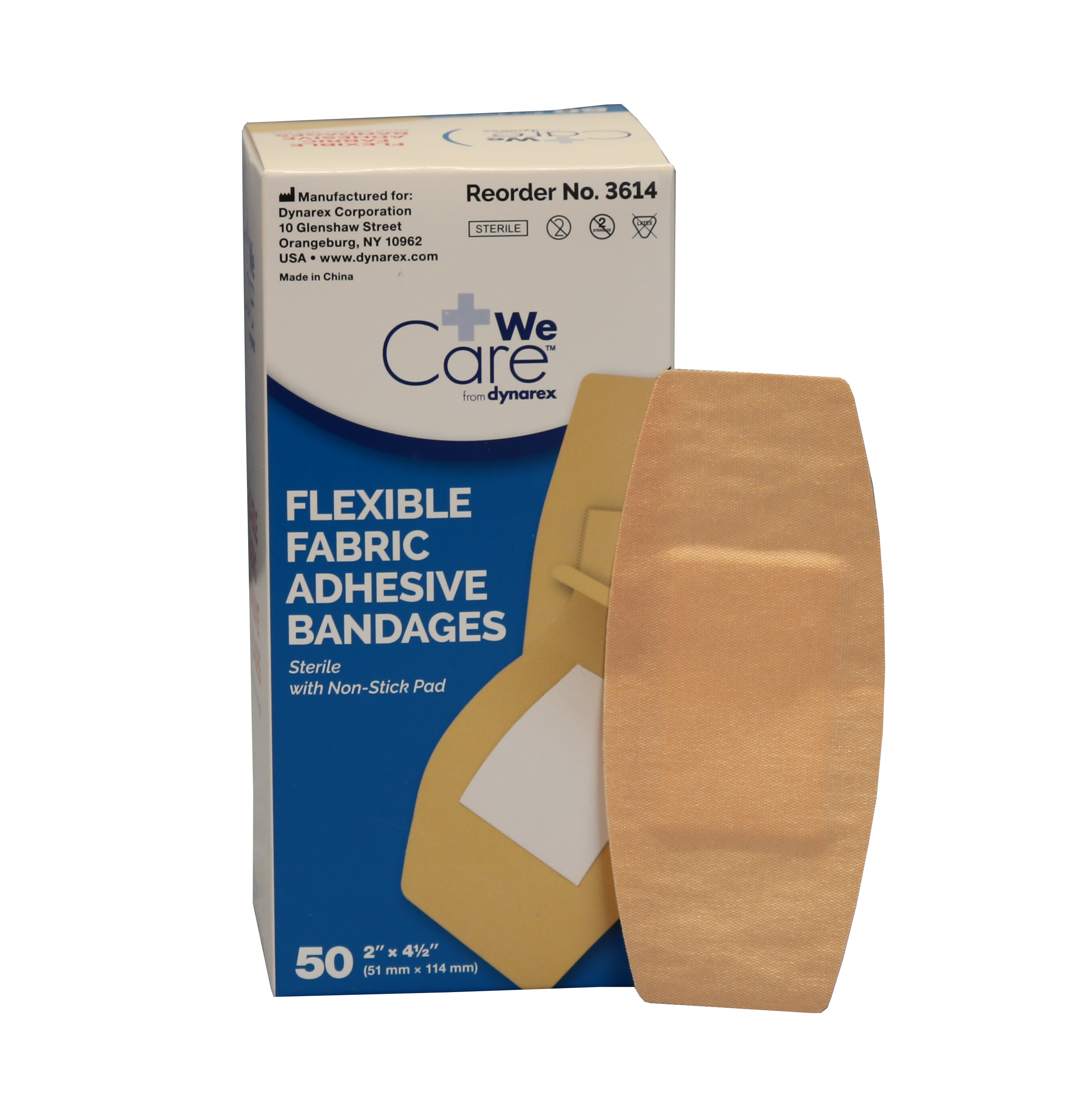 Flexible Fabric Adhesive Bandages Extra Large, 10 units