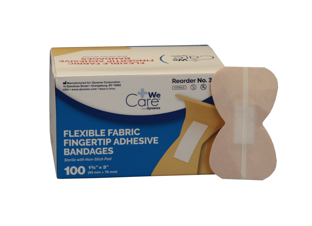 Dynarex Fabric Large Fingertip Bandages 1-3/4" x 3"- 100/box