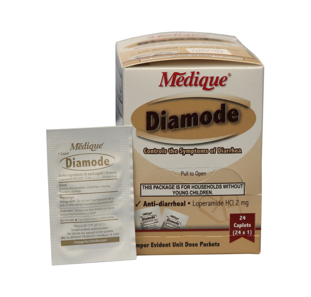 Diamode Diarrhea Relief 24/Caplet box • First Aid Supplies Online