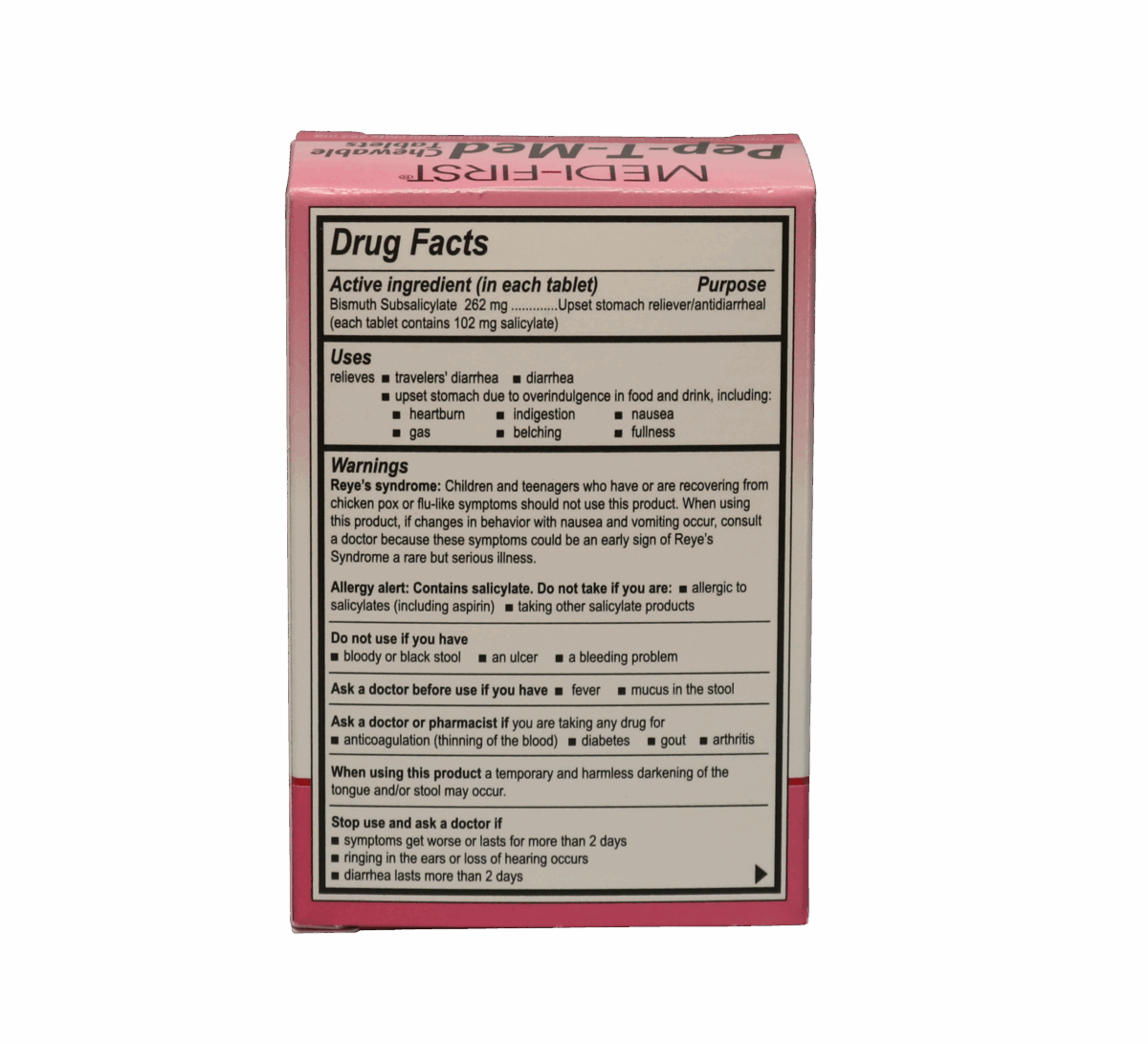 Pep-T-Med Chewable Tablets - 36/Tablets - Image 2