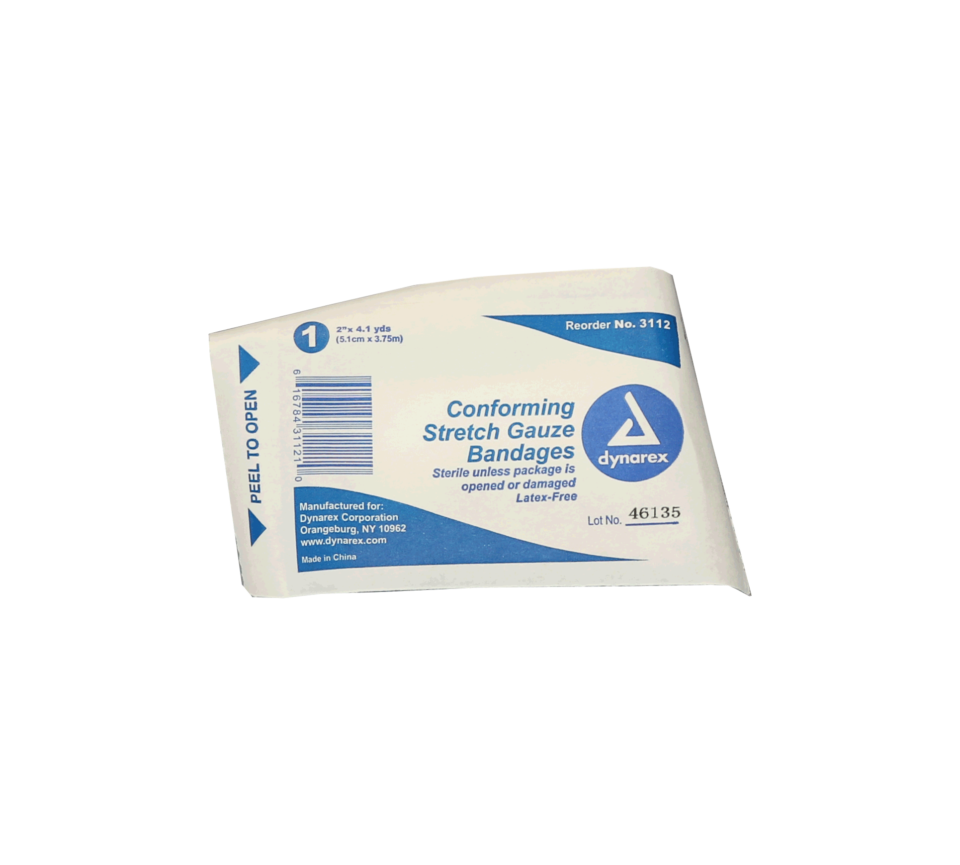 Sterile Rolled Gauze Bandage 2 x 4.1 yards 1/bandage & 12/box