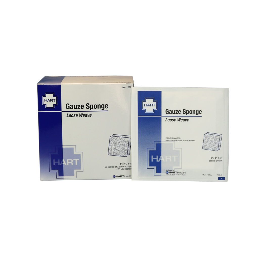 Sterile Gauze Sponge 4" x 4" - 1/packet