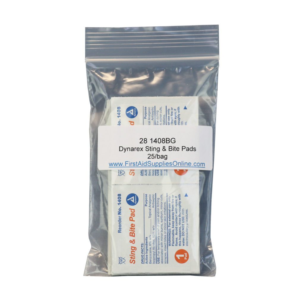 Sting & Bite Pads - 25/bag