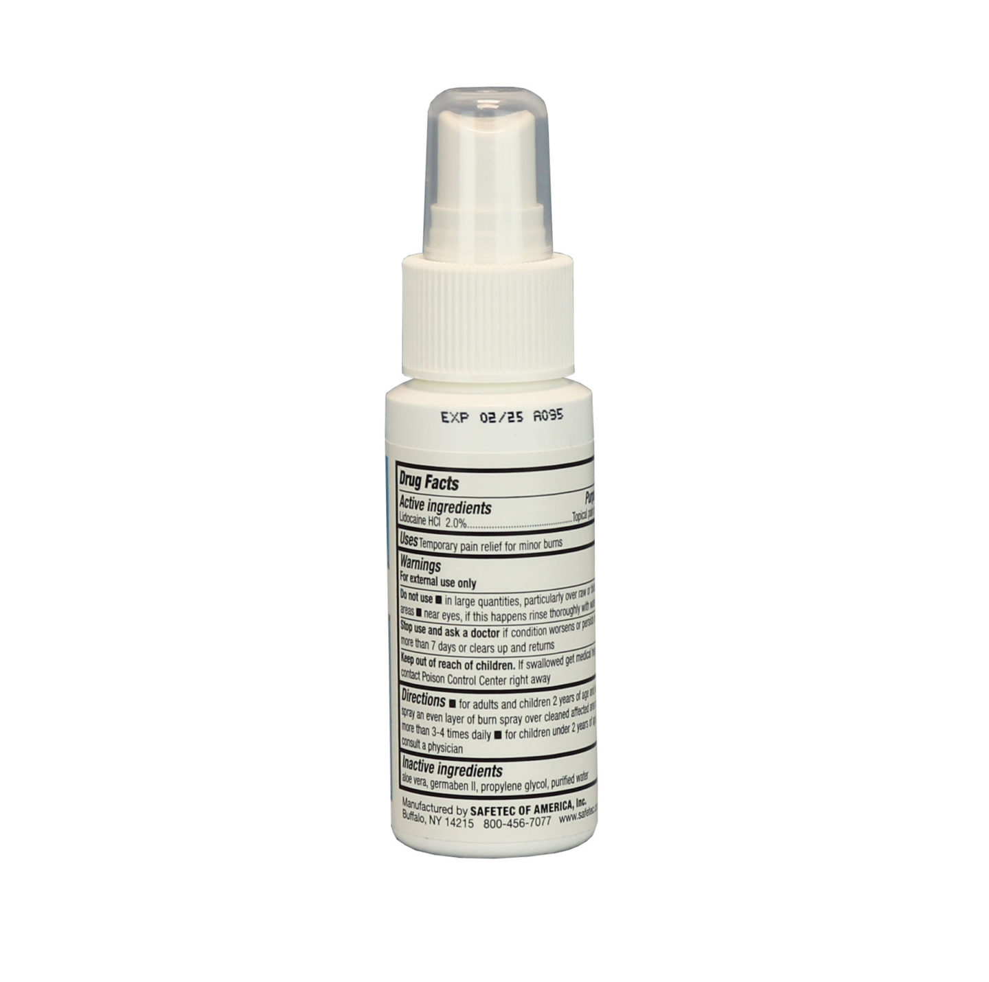 Safetec Burn Spray - 2 fluid oz. pump bottle • First Aid Supplies Online