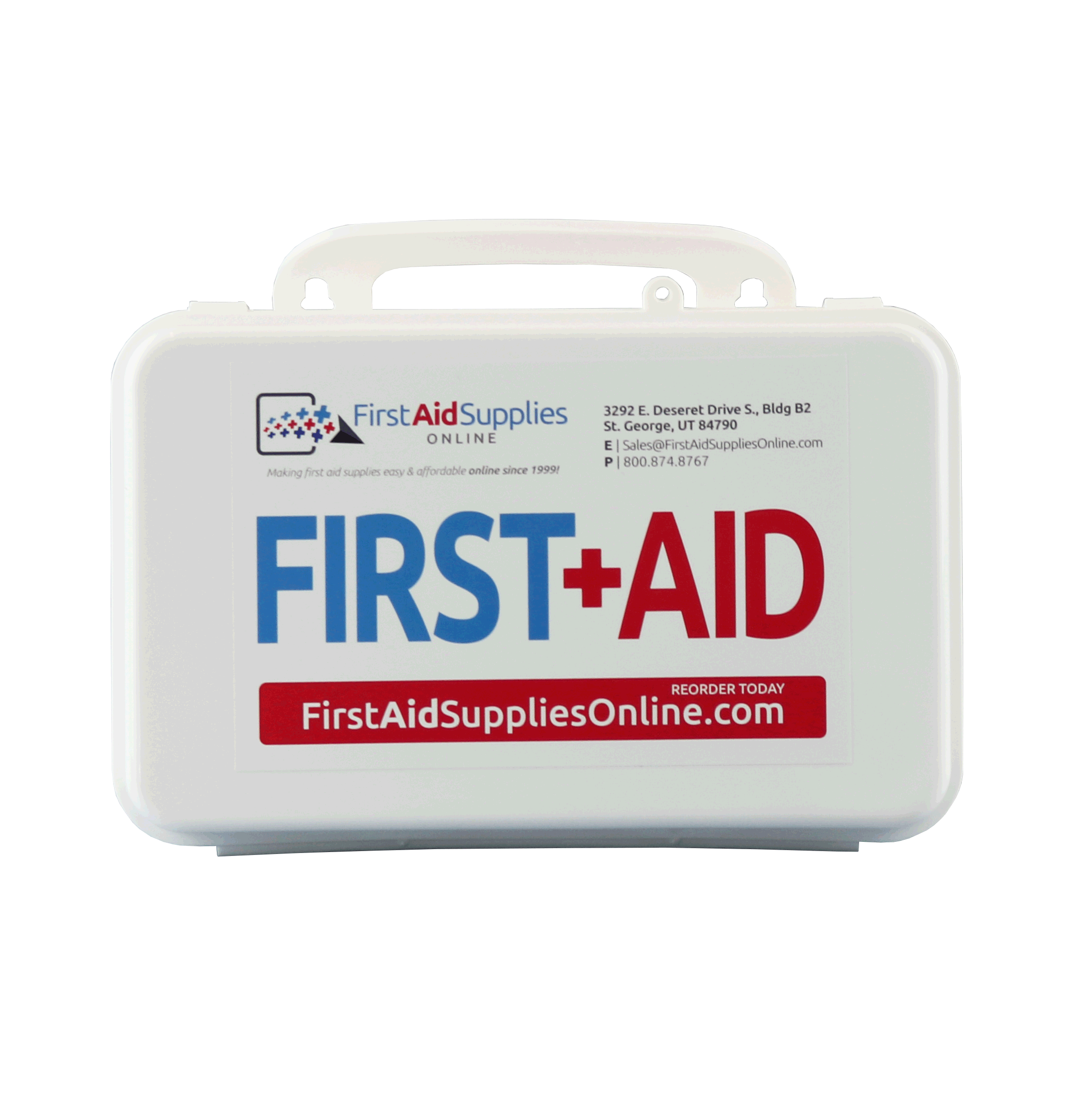 Ten Unit Plastic First Aid Kit