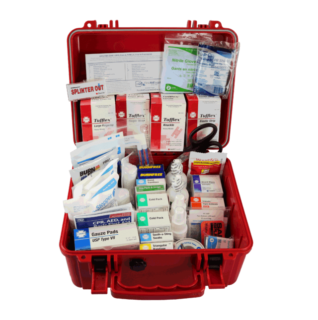 Red Rugged Class A First Aid Kit Large • First Aid Supplies Online