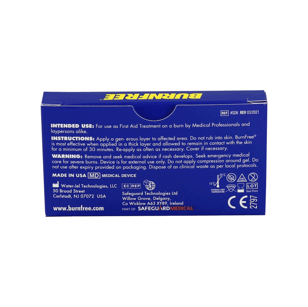 Burn Free Hydrogel Burn Gel