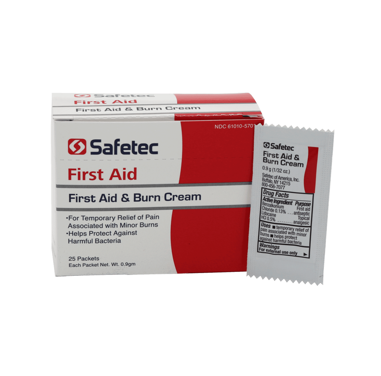 Safetec First Aid & Burn Cream 25/box • First Aid Supplies Online