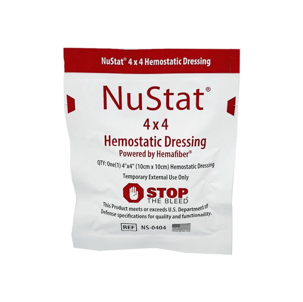Nustat 4x4 Hemostatic Dressing