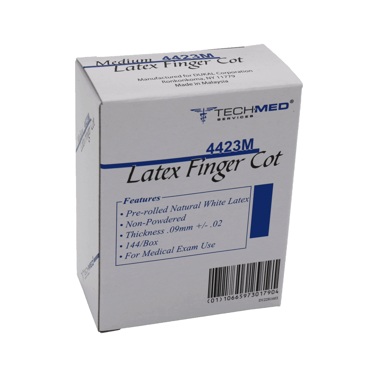 Lightweight Latex Finger Cots Medium - 144/box