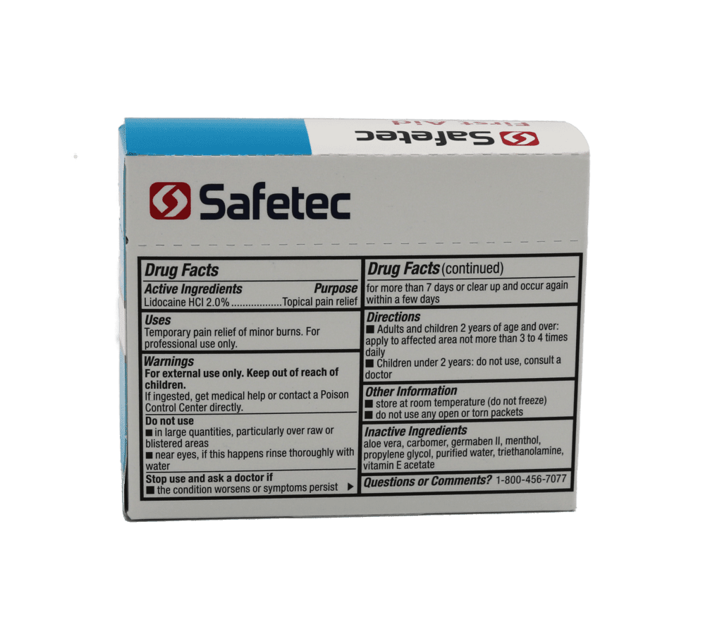 Safetec First Aid Burn Gel 25/box • First Aid Supplies Online