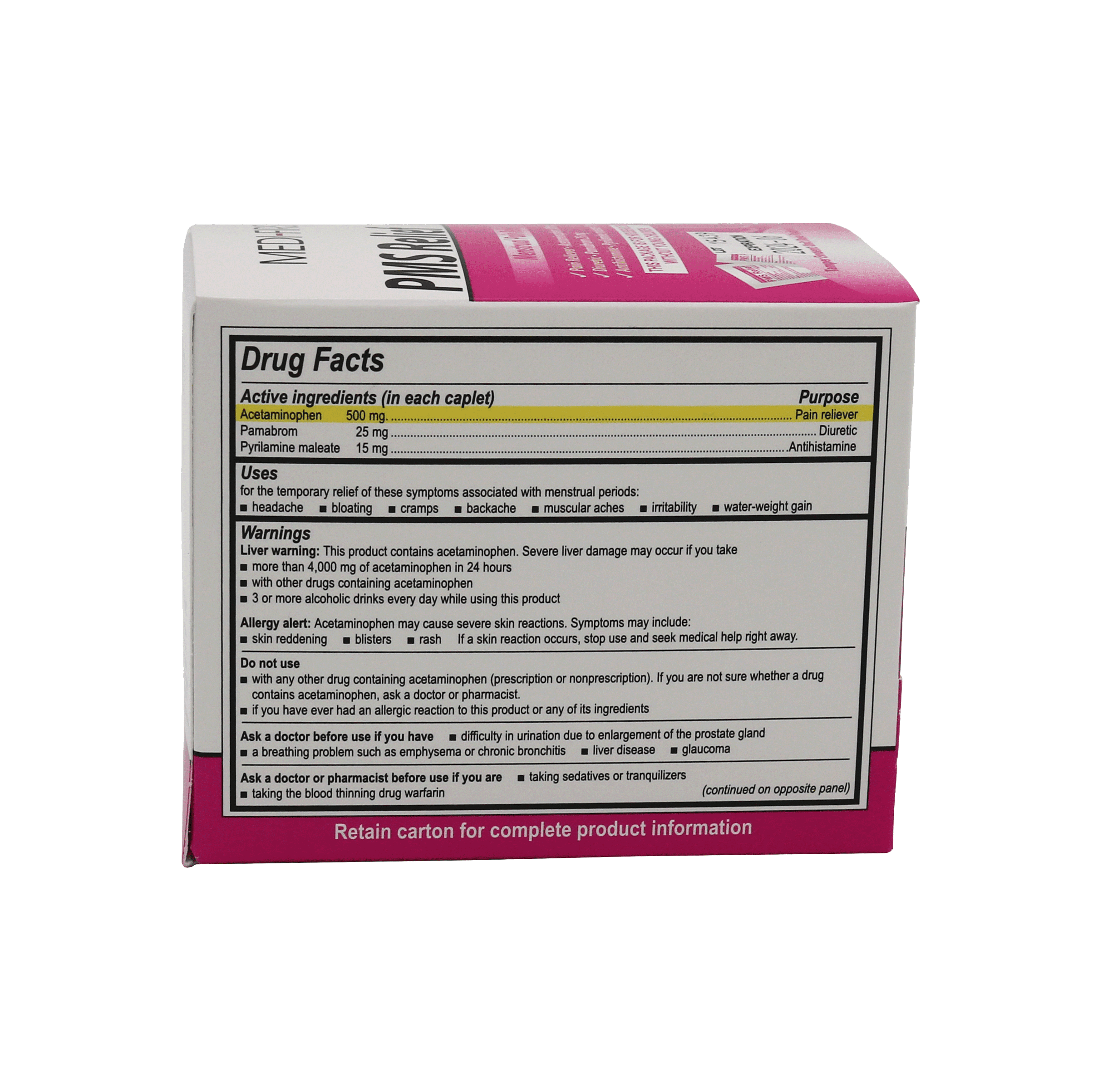 Medi First PMS Relief Tabs - 40/box