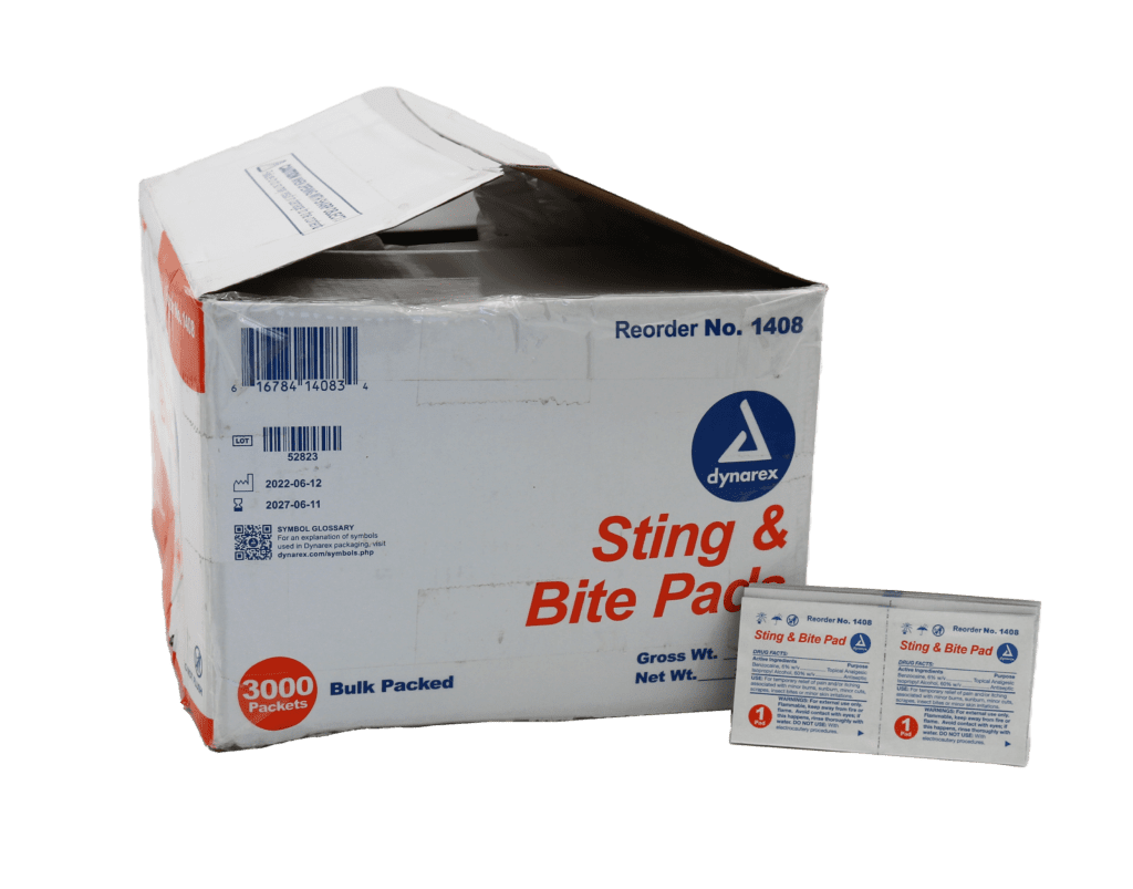 Sting & Bite Pads Bulk - box of 3,000