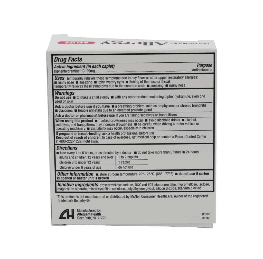 Allergy Relief - 24/Caplets