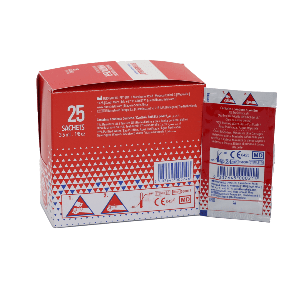 Burnshield Hydrogel Packets - 25/box