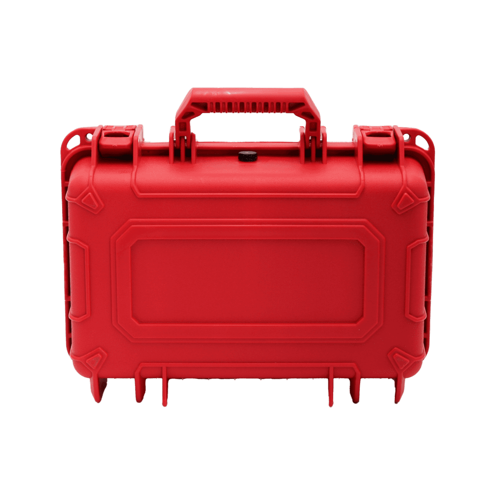 Red Waterproof Crushproof Case Slim– Empty