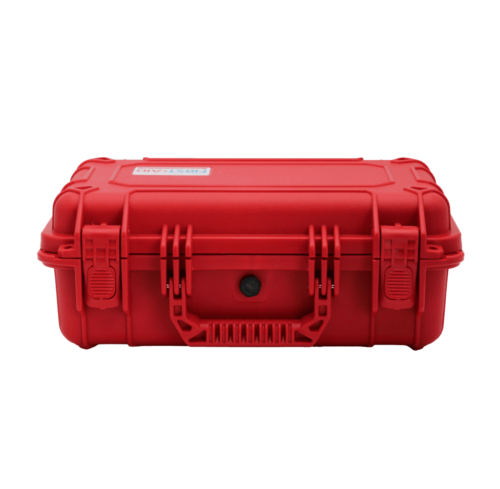 Red Waterproof Crushproof Case Slim– Empty