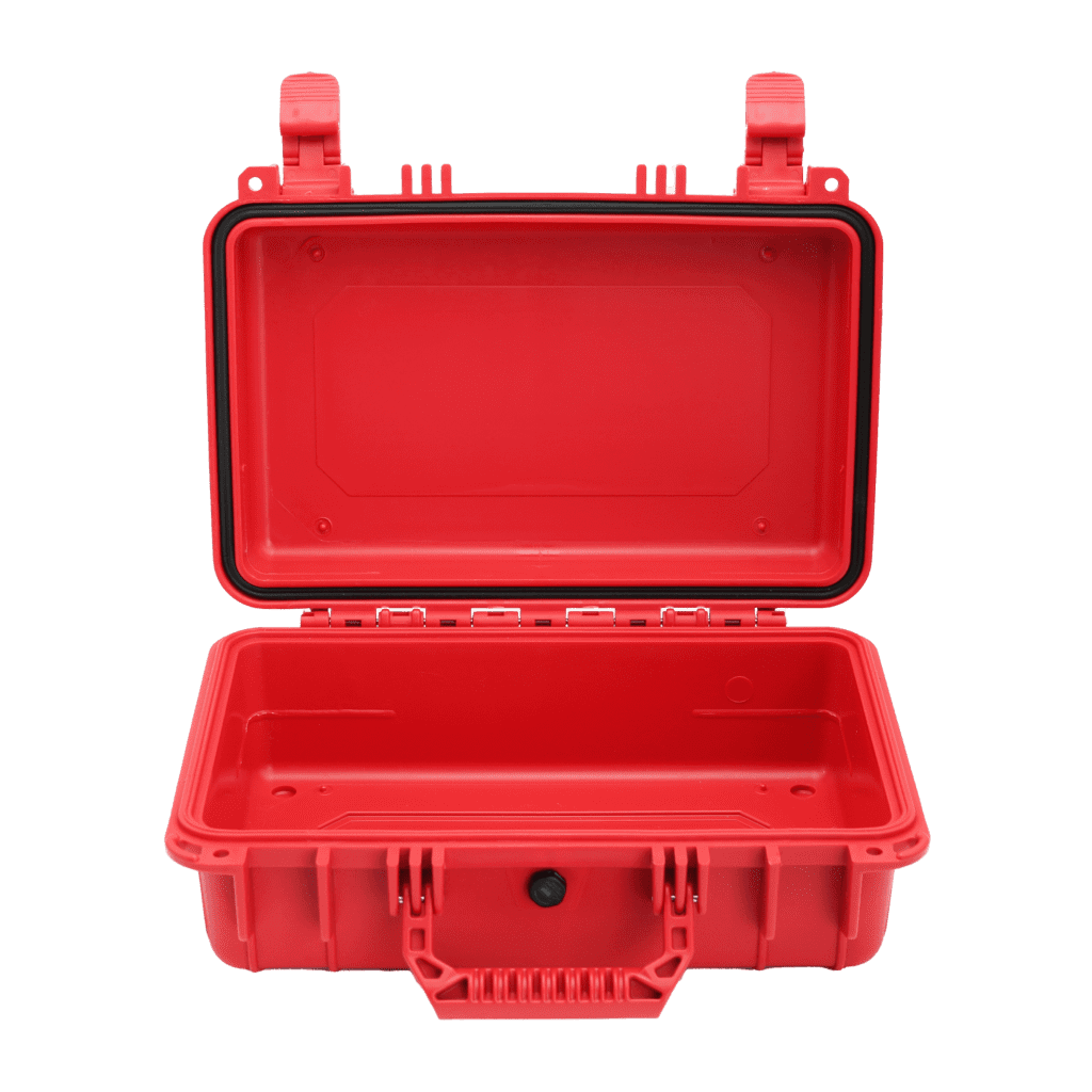 Red Waterproof Crushproof Case Slim– Empty