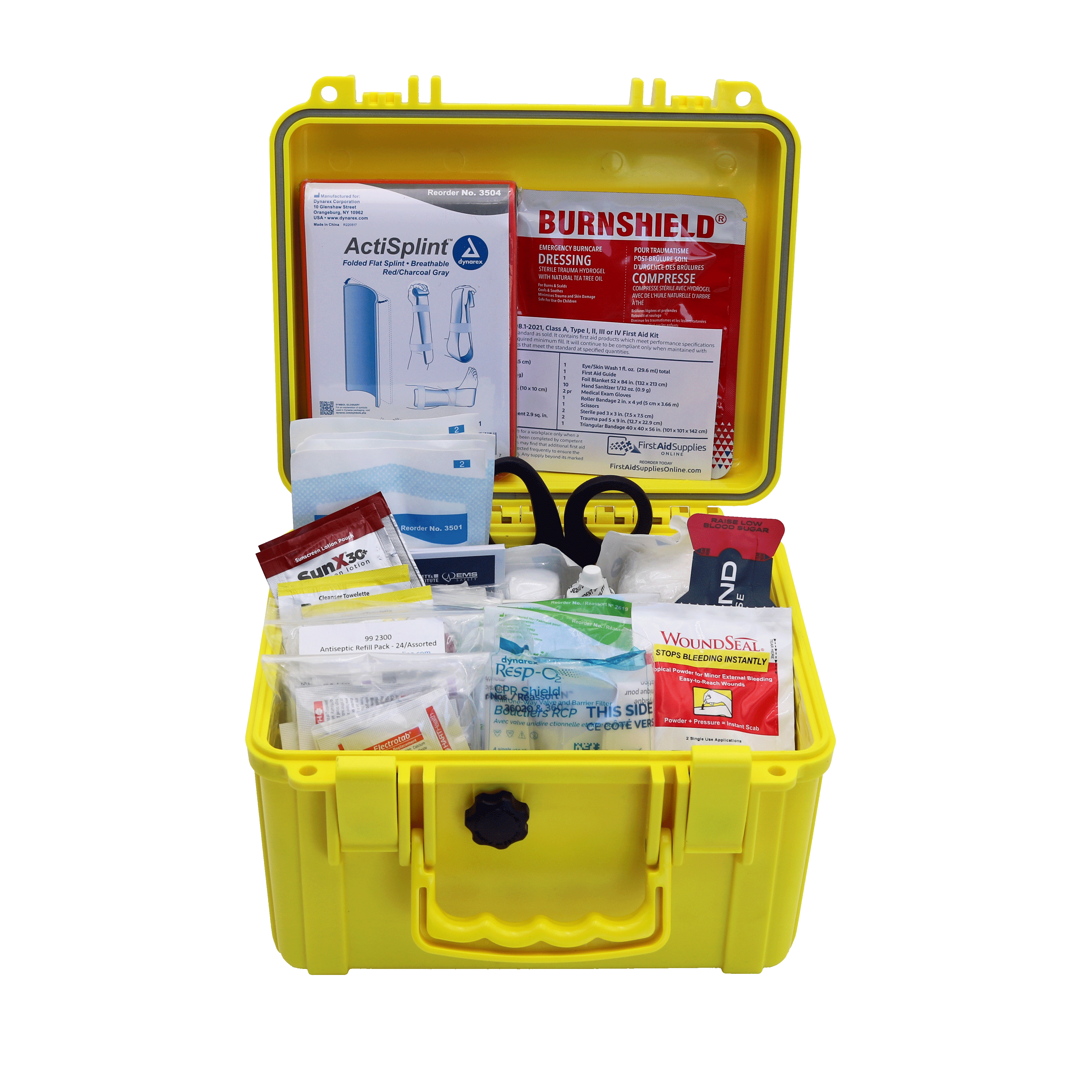 Dexmed Waterproof First Aid Medical Kit for Home, Car and Outdoor Emergency  - Small Kit - 88 Piece - Dexmedusa