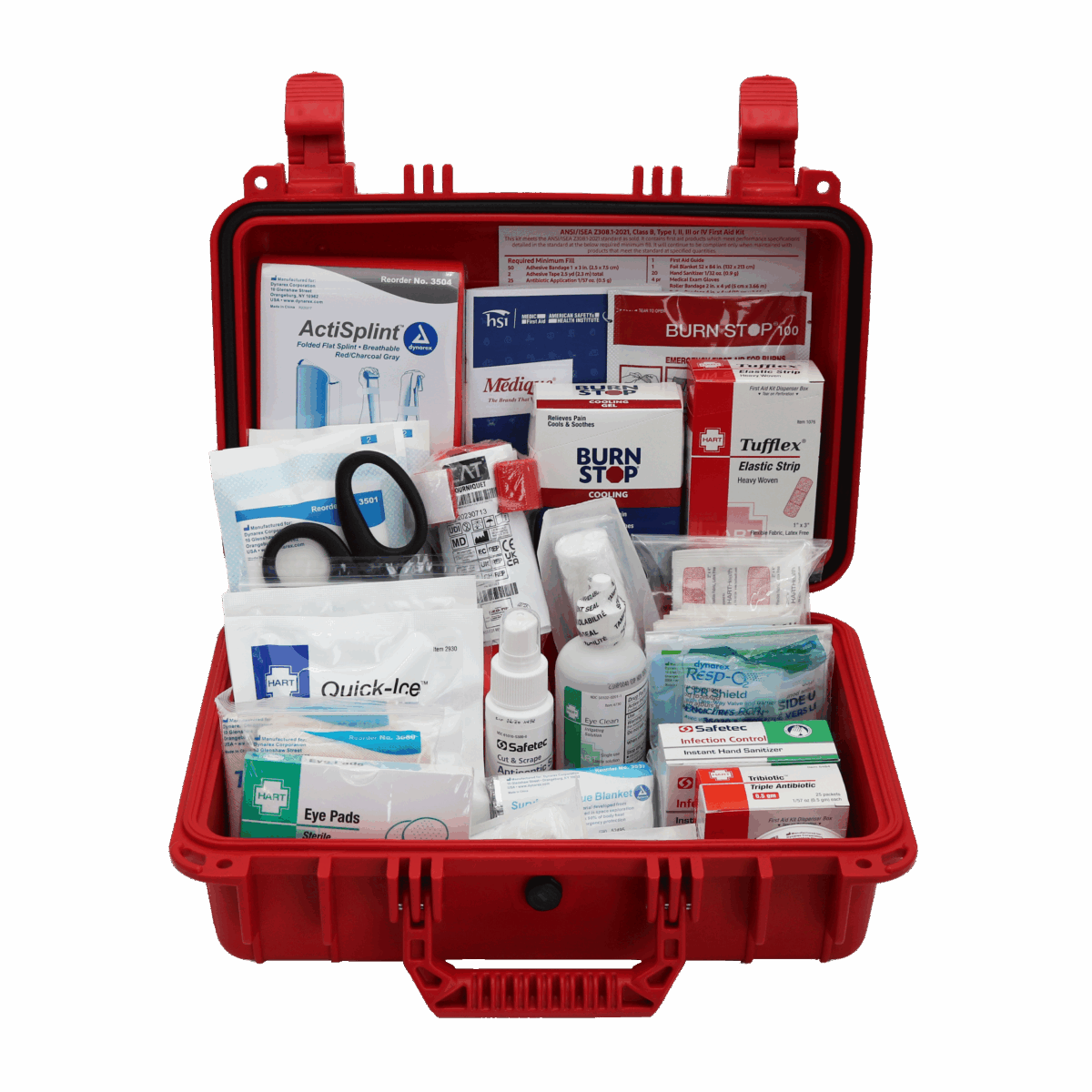 Red Rugged Class B First Aid Kit