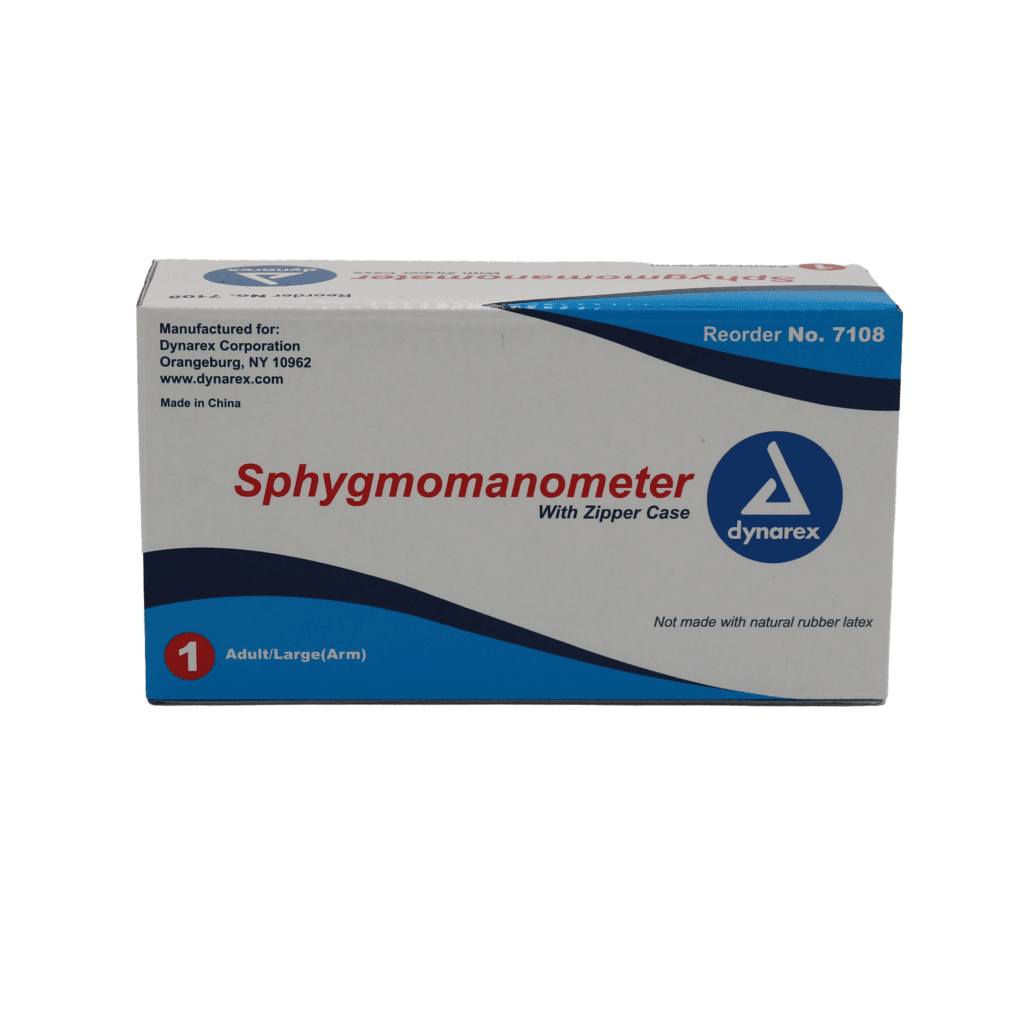 Sphygmomanometer with zipper case