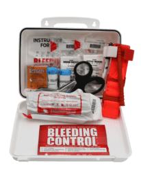 Basic Bleeding Control Kit in Plastic Wall Mount Box