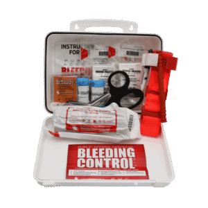 Basic Bleeding Control Kit in Plastic Wall Mount Box