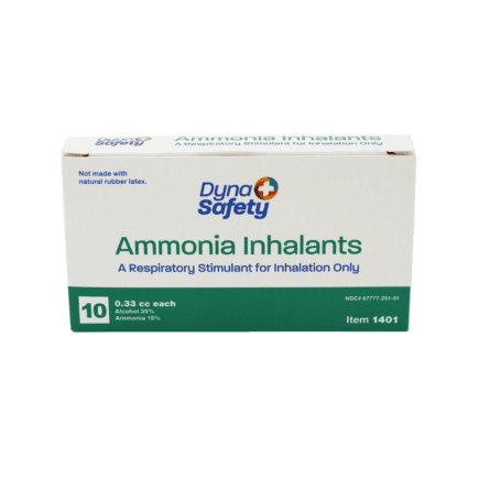 Ammonia inhalant ampules