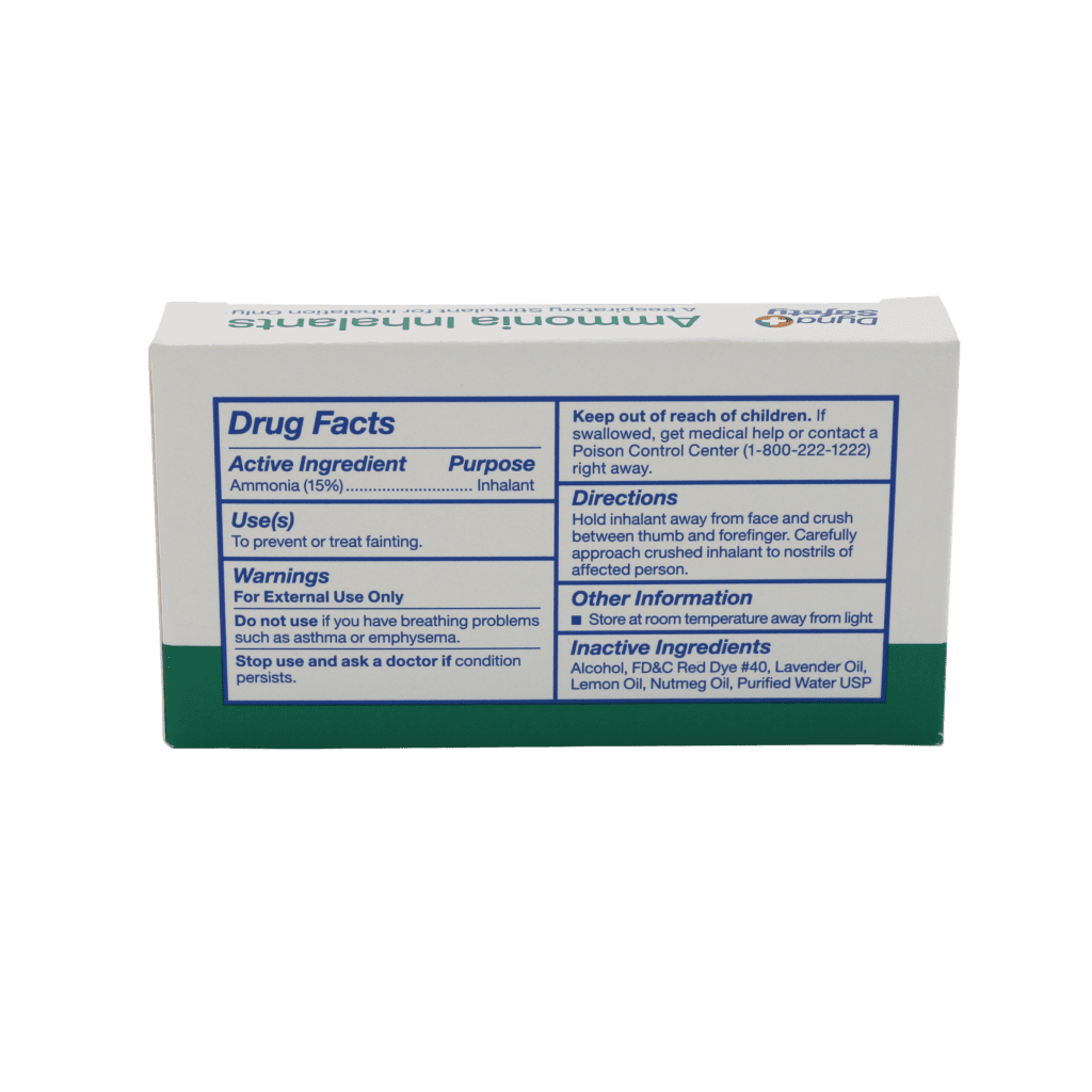 Ammonia Inhalant Ampules - 10/unit box