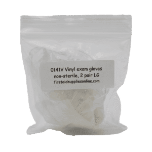 Vinyl Exam Gloves Large - 2 pair per bag