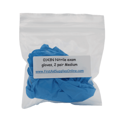 Nitrile Exam Gloves Medium - 2 pair/bag