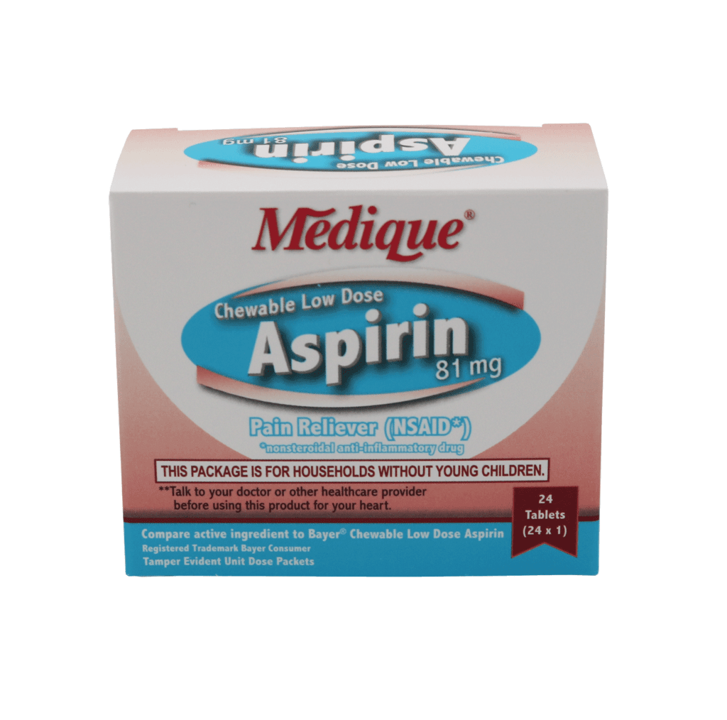 Chewable Low Dose Aspirin 81mg