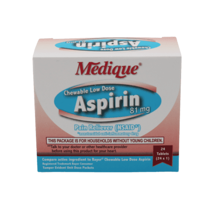 Chewable Low Dose Aspirin 81mg