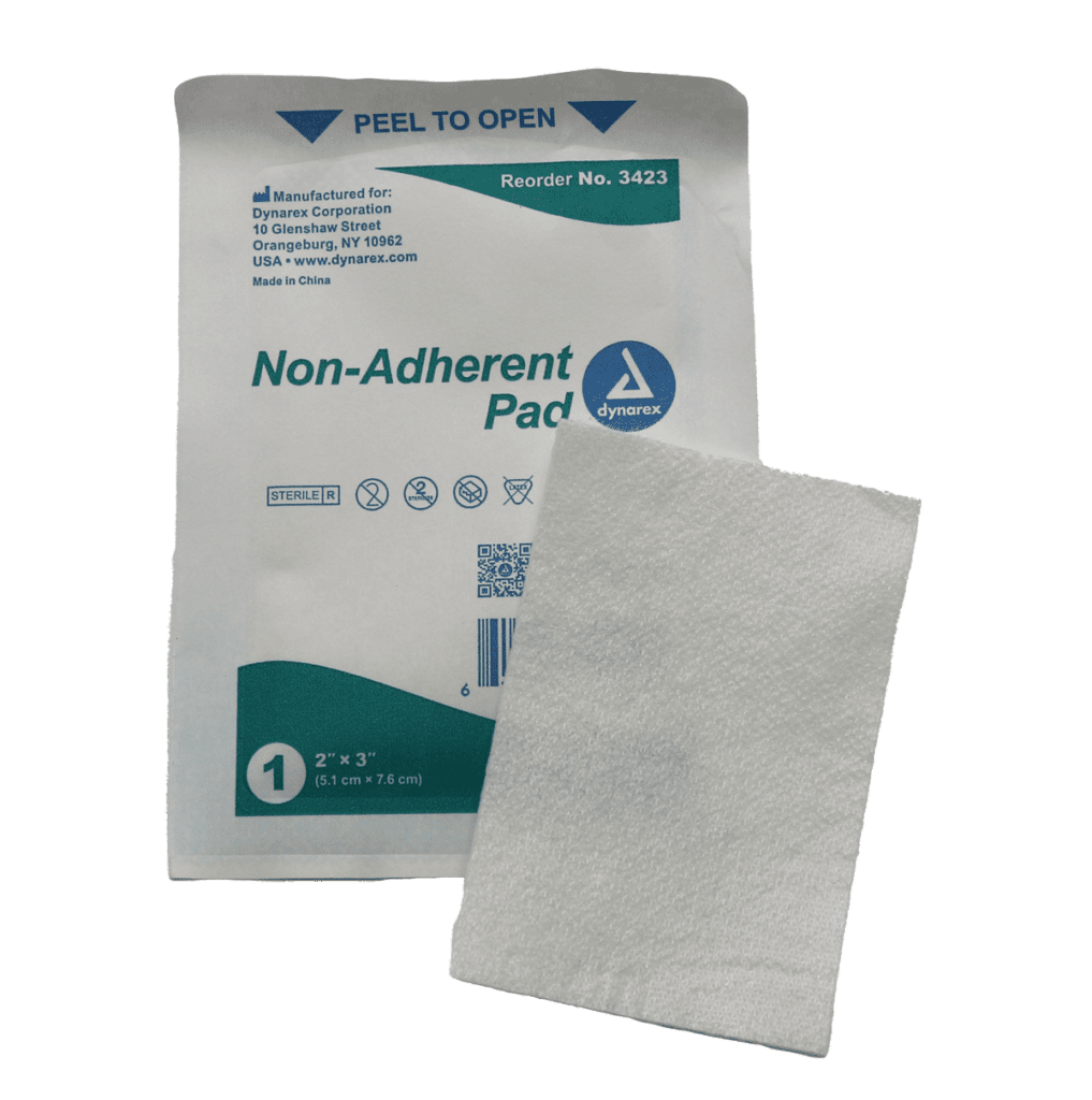 Dynarex Non-Adherent Pads 2" x 3" - 100/box