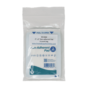 2" x 3" non-adherent pad, 6/ct bag.
