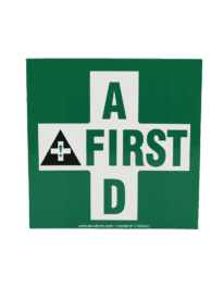 First Aid Safety Label