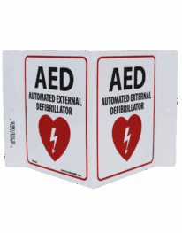 AED 3-D Wall mount sign