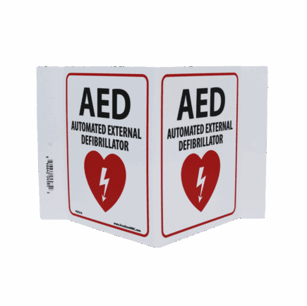 AED 3-D Wall mount sign