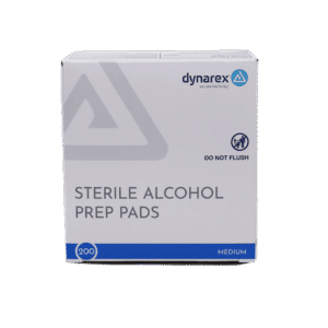Sterile Alcohol Prep Pads medium sized 200 per box.
